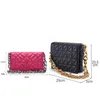 Bolsas de ombro na moda saco de cadeia grossa cor sólida mulheres casuais bolsas de couro fêmea flip Quilted apartido party bolsa