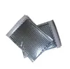 Bolsa de correo de burbujas de papel de aluminio plateado 2021, bolsas de embalaje de bolsas de burbujas de PE, bolsa de regalo de plata de papel de aluminio exterior, bolsa de embalaje