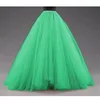 Puffy Long Tulle Skirts Women Vintage Gold Female Tutu Skirt For Bridal Photoshoots Custom Made Christmas Saias 210311