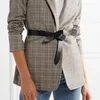 Women's Genuine Leather New Fashion Designer Belt for Women Strap Belts Luxury Black Long Bowknot Tie Lady Dress Sweater Y0817