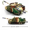 BZDA WW2 Deutsch Panther G mittlerer Tank Bausteine MOC Military Assault Gun Tank Soldaten Modell Ziegel Spielzeug Für Jungen geschenke Y1130