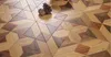 アメリカンクルミアートパーケットタイル堅木張りのフロアーリングの家の装飾ラグズの壁掛けの豪華なヴィラの装飾的なメダリオンの壁紙背景
