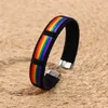 Lesbiennes Gays Bisexuals Rainbow Bangle Armbanden Vrouwen Mannen Pride Vriendschap Sieraden Q0719