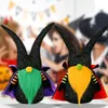 Party Supplies Halloween Gnomes Handmade Tomte Swedish Nisse Ornaments with Black Witch Cloak Table Decorations Kids Gifts XBJK2108