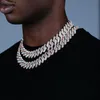 High quality iced out men jewelry 5A cz hip hop micro pave 19mm cuban link chain big heavy chunky necklace for boy 220216255O6930072