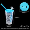 Waterpijpen Zomer stijl drink cup Waterleidingen Siliconen Dab Rig Booreilanden kruid waskolf glazen kom Mini Pijp bong 157mm * 68m