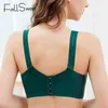 FallSweet soutiens-gorge sans fil pour femmes coupe mince Lingeire grande taille sous-vêtements en dentelle minimiseur brassière B C D E tasse 211110