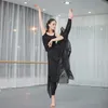 Ballett Modern Dance Hosen Chiffon Unregelmäßige Übung Kleidung Erwachsene Weibliche Rock Klassische Große Schaukel Rock Yoga Hosen Q0219