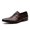 mens formal shoes genuine leather crocodile oxford shoes for men black wedding shoes slipon leather dress