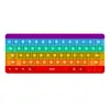 Push Bubble Simple Dimple Fidget Toy Anti Stress Rainbow Keyboard Adult Autism Relief Sensory Pad Speelgoed voor Jongens Brinquedos