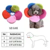 Colliers pour chiens Laisses Pet Cone Protection Collier Récupération Cou Chat Doux Anti-morsure E-Collar Réglable Confortable Forme De Fleur