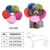 Dog Collars & Leashes Pet Cone Protection Collar Recovery Neck Cat Soft Anti-bite E-Collar Adjustable Comfortable Flower Shape