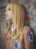 Attack on Titan Krista Lenz Christa Short Blonde Kyojin Renz Heat Resistant Cosplay Costume Wig Y0913