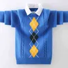 Kids Boys Sweater Autumn Winter Knitted Cotton Toddler Clothing Kids Cardigan Sweater For Boys 3-12 Years Outerwear Coat 211106