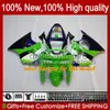 Fairings Kit For KAWASAKI NINJA ZX-6R ZX-636 ZX600 ZX600CC 98-99 Bodywork 16No.9 ZX-600 600CC ZX636 ZX6R 98 99 ZX 636 600 CC 6 R 6R 1998 1999 Motorcycle Bodys green black