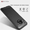 Hybrydowe szczotkowane futerały na telefon komórkowy z włókna węglowego dla Xiaomi MI 10T Lite 10t Pro Poco C3 X3 NFC Redmi K30 Ultra, Koksowa pokrywa