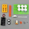 子供の楽しい科学のおもちゃの子供DIY自家製自家製の自動発射ボールハインテクノロジー小さな生産資料