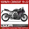 OEM Carene Iniezione Per HONDA CBR-650F CBR 650 CC CBR650 F CBR650F 19 20 21 22 Carrozzeria Nero Opaco 110No.58 650CC CBR 650F 2019 2020 2021 2022 CBR-650 2019-2022 Corpo