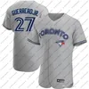 camisa personalizada Toronto 2021 2022 Blue Jays 11 Bo Bichette 27 Vladimir Guerrero Jr. Cavan Biggio Hyun-Jin Ryu Yamaguchi Randal Grichuk Drury Hernandez