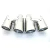 H Style 304 Stainless Steel Car Exhausts System Muffler Pipe For Porsche Panamera Silver Rear Tail Nozzles 2009-2013