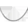 Tennis Necklace Silver Sparking Rhinestone Choker Necklaces Dainty Crystal Cubic Zirconia Bridal Wedding Jewelry for Women 2mm 15i8210171