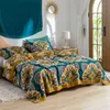 Pure Cotton Waffle Sofa Bed Lace Blanket for Travel Office Single Double Air Condition Thin Bedding Coverlet Soft Blankets 211122