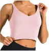 Fashion Women Sleeveless Solid Color Casual Vest Ladies Movement Short Tank Tops Soft Workout Athletic Gym Bras Vest #4