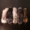 Новая мода Wolf Fox хвост хвост мех -мех -чайки Unisex Pompom Pomne Care Caring Holder милые ключевые цепочки шарм аксессуары подарки G10195773360