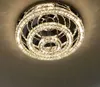 brief design LED crystal chandelier modern lighting Ac110v 220v lustre living room lights