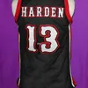 Nikivip James Harden 13 Artesia Retro High School Basketball Jersey Mensステッチカスタム番号名ジャージトップ品質