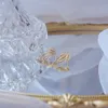 Stadnina 14k prawdziwa złota mody biżuteria kryształowe liście wykwintne geometryczne kolczyki dla kobiety wakacyjna impreza elegancka Elegancka 3359413