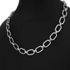 Hip hop curb kubansk tjock kedja kort choker halsband män enkel minimalistisk chunky krage halsband kvinnor smycken party