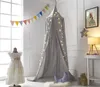 Princess Bed Canopy Mosquito Kids Girls Room Decor Baby Bed Net Girl Room Decoration Play Tent Round Dome Cotton Canopy D20 210316