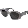 22SS新しいサングラスB0106レディース屋外旅行涼しいメガネの不規則なフレーム反紫外線紫外線400レンズサイズ52-15-145デザイナートップ品質