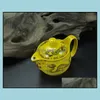 Teapots Teaware Kitchen Dining & Bar Home Garden Chinese Kung Fu Porcelain Teapot With Infuser Handmade Dragon Flower Puer Tea Pot 350Ml Ce