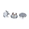 Autres fournitures de toilette de bain 3pcs / lot évier de bassin en acier inoxydable rond couverture de trop-plein anneau insert remplacement rangé chrome garniture salle de bain acce