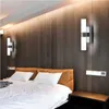 AC85-265v 6W dubbele hoofden acryl led wandlamp voor EL / slaapkamer wandlampen voor badkamer roestvrijstalen LED-spiegelverlichting 210724