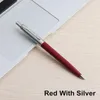 10 stks Ballpoint Pen Set Commerciële Metalen Bal Pennen voor School Office Briefpapier Gift Pen Zwart Blauwe Inkt Ballpoint Student