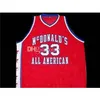 Nikivip Chris Webber #33 All American Retro Basketball Jersey Mens Szygowane niestandardowe koszulki