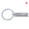 Party Favor Fashion Keyring Gifts Engraved Drive Safe I Love You Keychain Couples Boyfriend Girlfriend Husband Wife Gift Favors