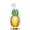 Yellow Hookahs Pineapple Bongs Smoke Pipe Dab Rigs Recyler Water Bong Smoking Pipes Design 7.8 Inch Height 14.4mm Joint with Banger Or Glass Bowl