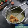 Roestvrijstalen vergiet lepel draad mesh skimmer pollepel zeef gietlepel met handvat voor hete pot keuken frituren voedsel pasta spaghett