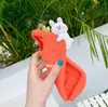 Étuis mignons de téléphone de silicone de lapin de dessin animé 3D pour Iphone 12 11 Pro Max XS XSMAX XR 7 8 Plus