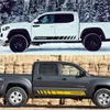 2PCS Auto Both Side Decals Car Style Door Side Skirt Graphic Vinyl Stripe Stickers For Toyota Tacoma Racing Exterior Accessories210d