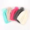 Bebês crianças chapéu de inverno pompon beanies chapas chapas de malha para meninas meninos colorido sólido meninas meninas quentes chapéus de cabelo decoração 9324548
