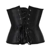 Corsetto sottoseno per donna Satin Lace Up Bustier disossato Top Dance Classic Daily Plus Size Corselete Gothic Clubwear Cummerbunds G220301