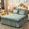 Sheets & Sets Bed Sheet One-piece Cover Skirt Type Crystal Velvet Princess Thickened Valai Lace Case