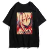 Angels of Death Rachel Gardner Isaac Foster Anime T-shirt Män Kvinnor Harajuku Sommar 90s Fashion Gothic Ulzzang Hip Hop Tops Tees Y220208