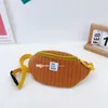 Hot 2021 6 colors Korean Boys Messenger Purse Mini one-shoulder bags Children outdoor Accessories Girls Cotton Striped zipper bag X09