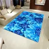 Carpets 2021 장미 카펫 3D 매트 거실 꽃 깔개 욕실 안티 슬립 흡수 주방 홈 장식 Doormat 사용자 정의